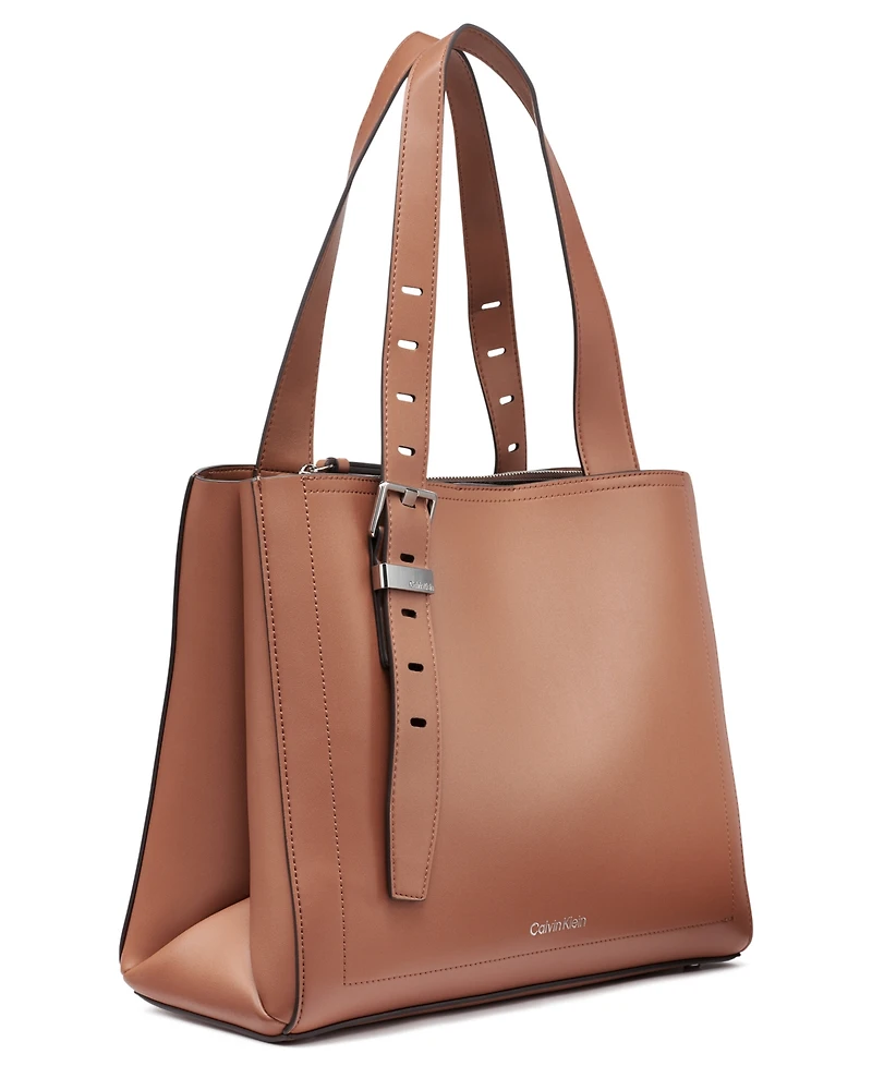 Calvin Klein Women's Lowen Triple Compartment Adjustable Tote Bag