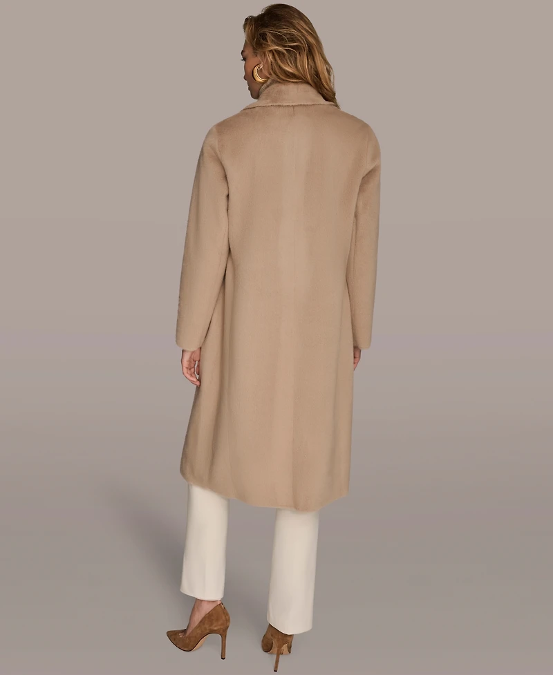 Donna Karan New York Women's Button Front Maxi Coat
