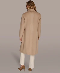 Donna Karan New York Women's Button Front Maxi Coat