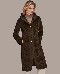 Donna Karan New York Women's Hooded Maxi Coat