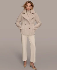 Donna Karan New York Women's Double-Breasted Coat