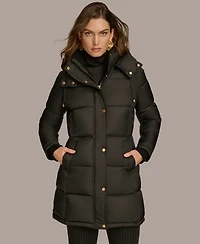 Donna Karan New York Women's Hooded Puffer Coat