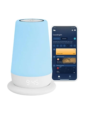 Hatch Rest+ Baby & Kids Sound Machine 2nd Gen Child's Night Light, Alarm Clock, Toddler Sleep Trainer, Time-to-Rise, White Noise, Bedtime Stories, Por