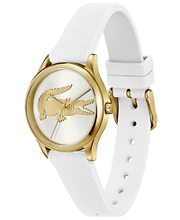 Lacoste Women's Crocodelle White Silicone Strap Watch, 30mm