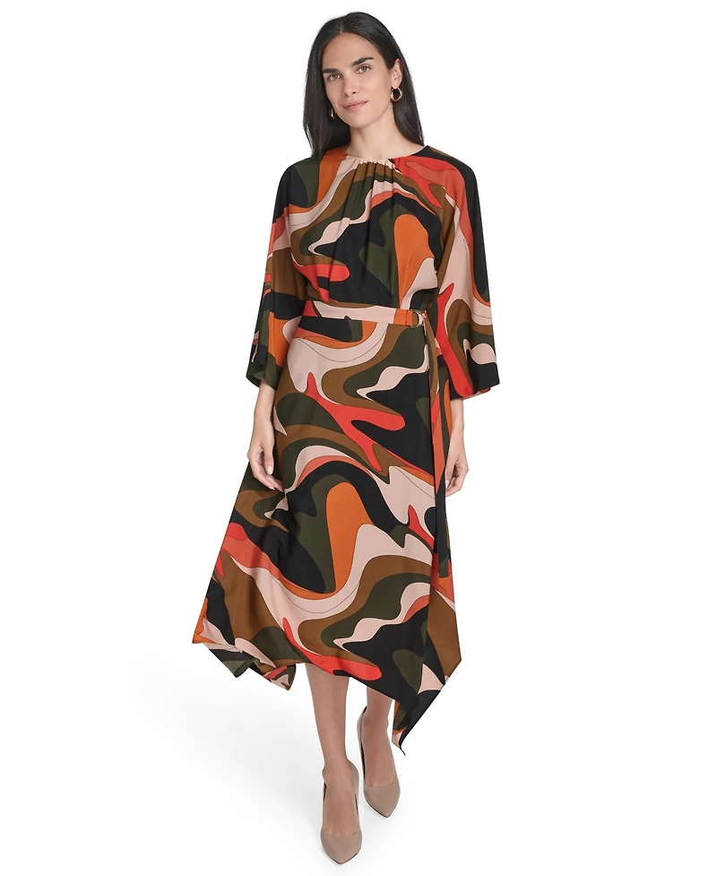 Jessica Howard Women's Dolman Sleeve Crewneck Dress