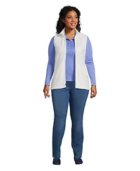Lands' End Women's Plus Thermacheck 100 Fleece Vest