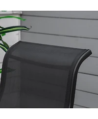 Outsunny Gliding Lounger Chair with Lightweight Construction