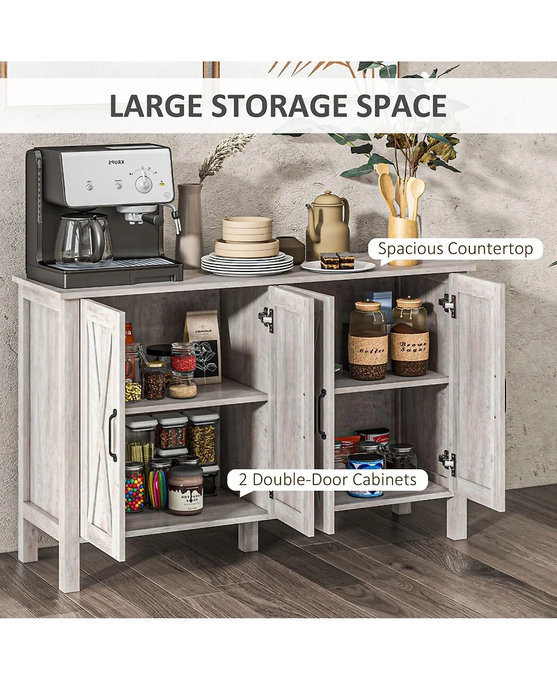 Homcom Buffet Sideboard, Bar Cabinet with Storage