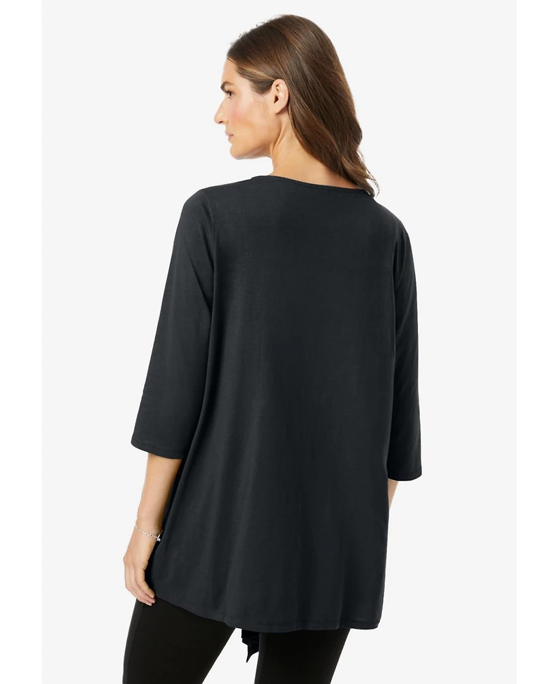 Woman Within Women's 7-Day Layered 2-In-1 Tunic