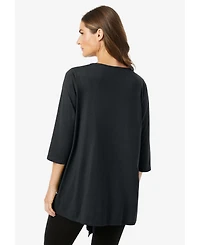 Woman Within Women's 7-Day Layered 2-In-1 Tunic