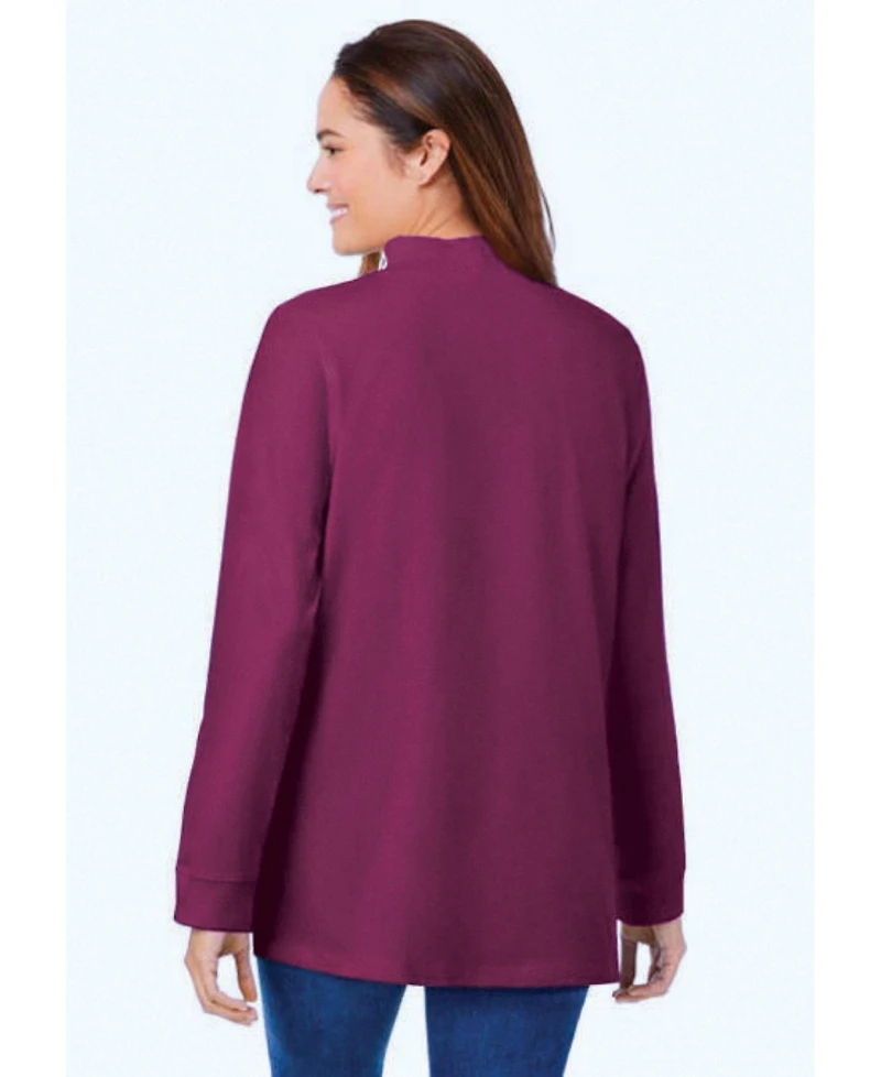 Woman Within Women's Perfect Mockneck Tunic