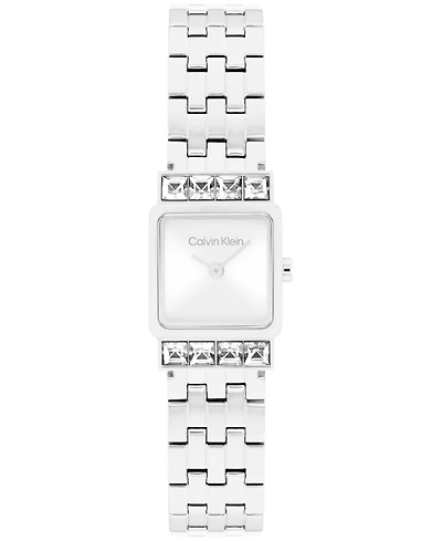 Calvin Klein Women's Poise Silver Tone Stainless Steel Bracelet Watch, 16mm