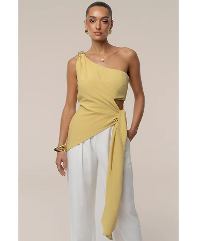 Jluxlabel Women's Palmera One Shoulder Top
