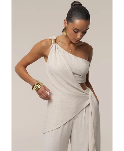 Jluxlabel Women's Palmera One Shoulder Top