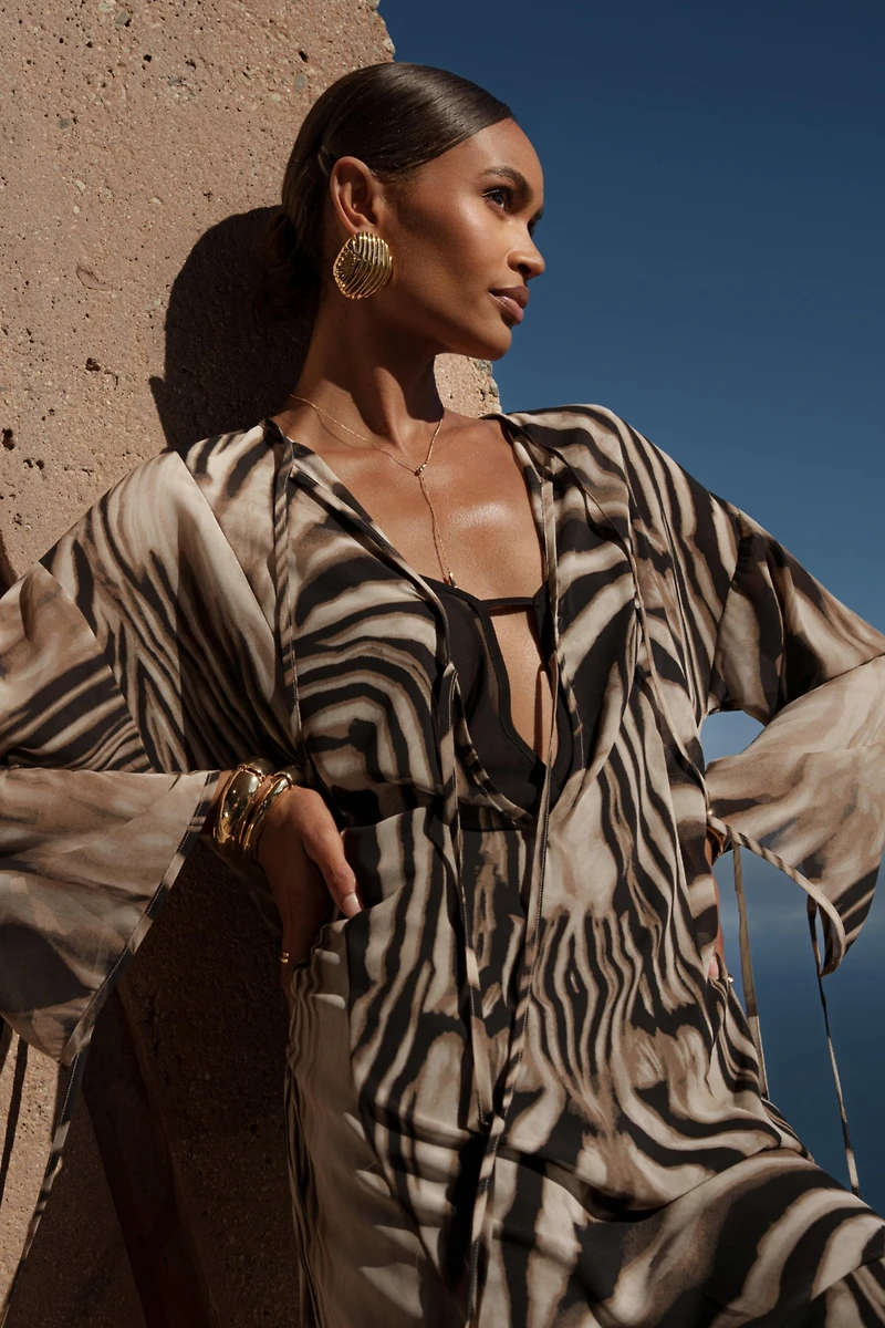 Jluxlabel Zebra New Vista Maxi Dress