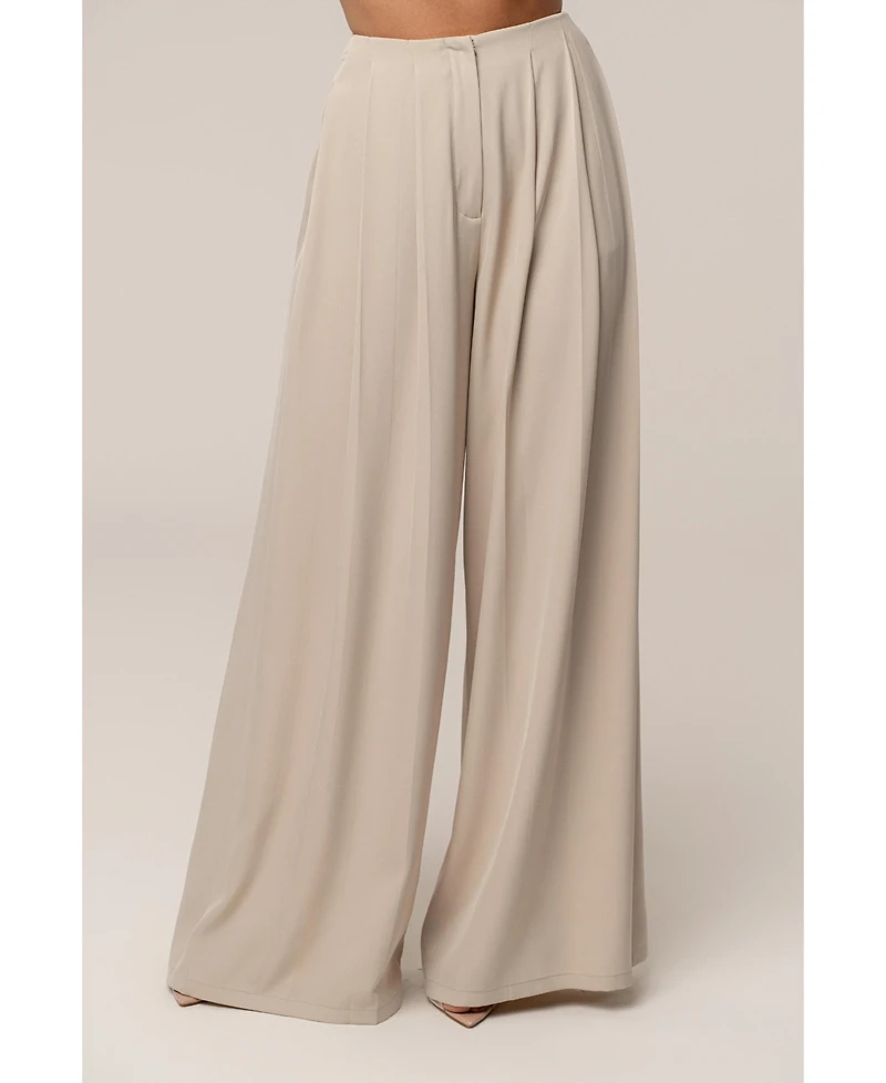 Jluxlabel Women's Summer Ease Wide Leg Pants