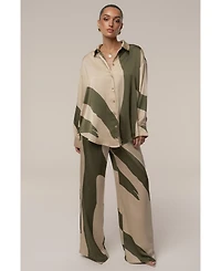 Jluxlabel Women's Ella Safari Blouse
