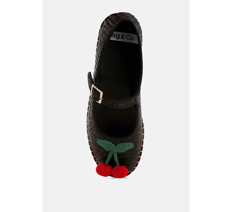 Brunch Date Cherry Accent Mary Jane Flats Women