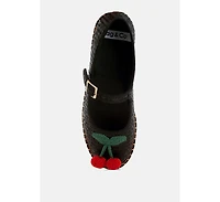 Brunch Date Cherry Accent Mary Jane Flats Women