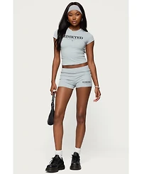 Edikted Women's With Love Biker Shorts