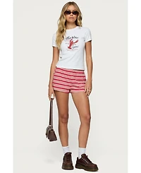 Edikted Womens Lobster Club T Shirt