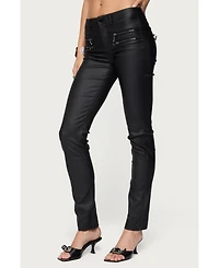 Edikted Women's Kaede Faux Leather Skinny Jeans