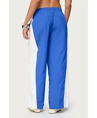 Edikted Womens Jaye Contrast Panel Track Pants