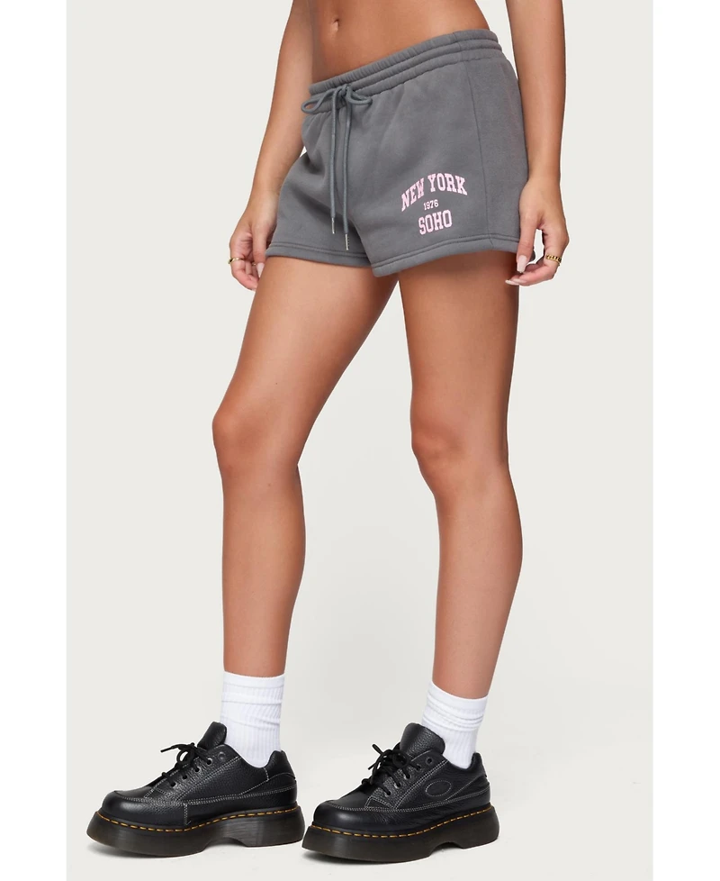 Edikted Women's Soho 76 Sweat Shorts