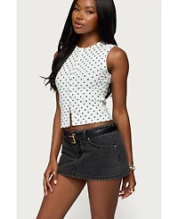 Edikted Women's Rosalind Polka Dot Tank Top