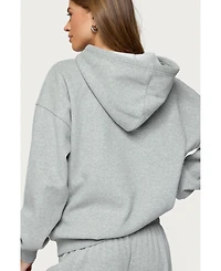 Edikted Womens Camo Crush Oversized Hoodie