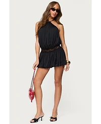 Edikted Women's Aida Backless Bubble Mini Dress