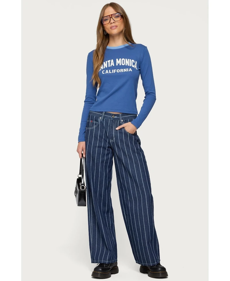 Edikted Women's Santa Monica Long Sleeve T Shirt