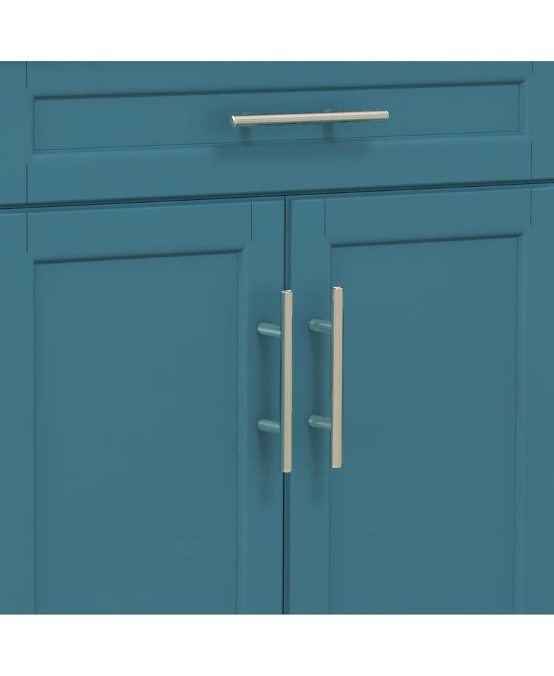 Wooden Kitchen Storage Cabinet with Adjustable Shelves for Organized Kitchen Space