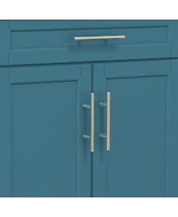 Wooden Kitchen Storage Cabinet with Adjustable Shelves for Organized Kitchen Space