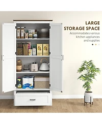 Slickblue Modern Kitchen Storage Cabinet Durable Design for Pantry and Cooking Essentials