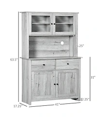Slickblue Modern Kitchen Storage Cabinet for Pantry Organization and Clutter-Free Space