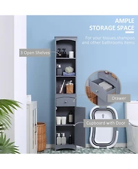 Slickblue Compact Durable Bathroom Cabinet Space Saver for Towels and Essential Storage