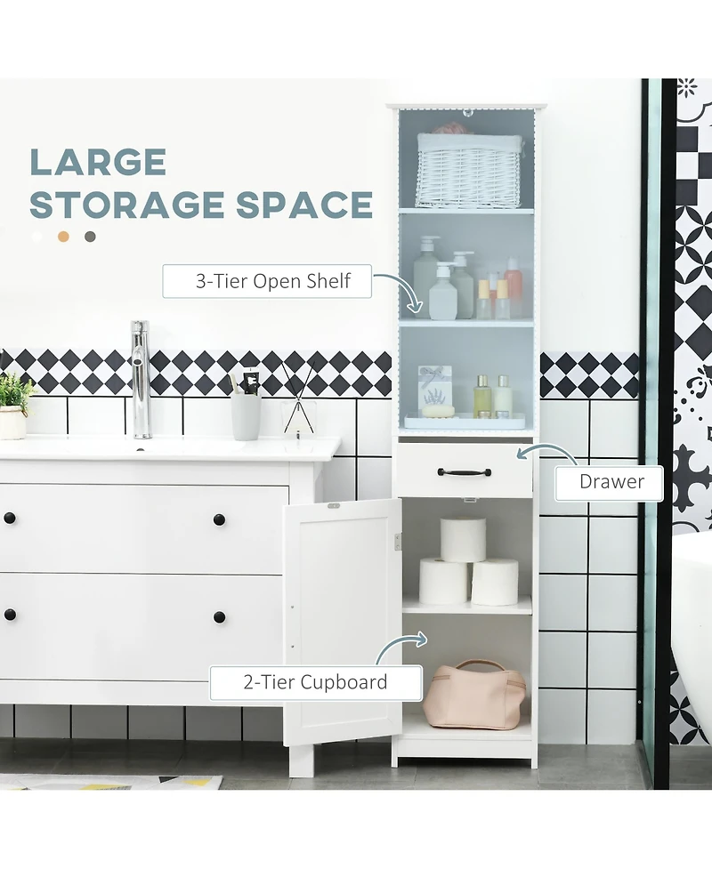 Bathroom Storage Cabinet Compact Design with Durable Build for Towels and Essentials