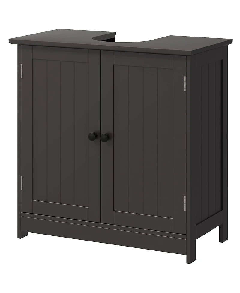 Pedestal Sink Storage Cabinet with Shelves for Bathroom Organization and Space Saving