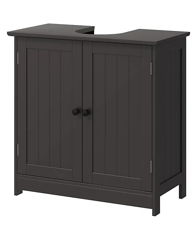 Pedestal Sink Storage Cabinet with Shelves for Bathroom Organization and Space Saving