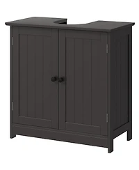 Pedestal Sink Storage Cabinet with Shelves for Bathroom Organization and Space Saving