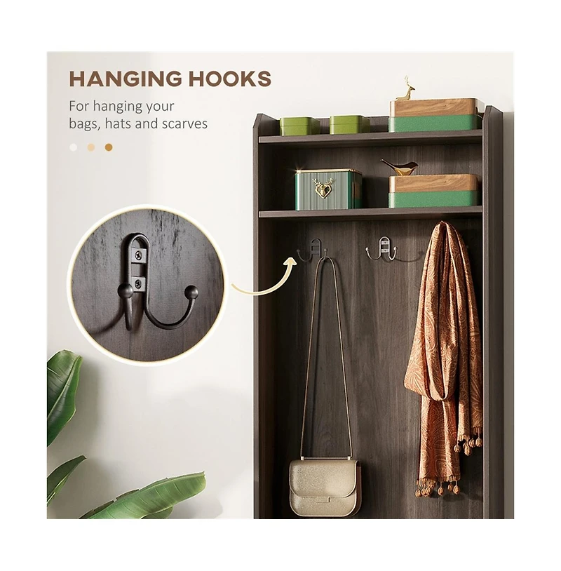 Slickblue Tall Slim Shoe Storage Cabinet for Organizing Footwear in Compact Spaces