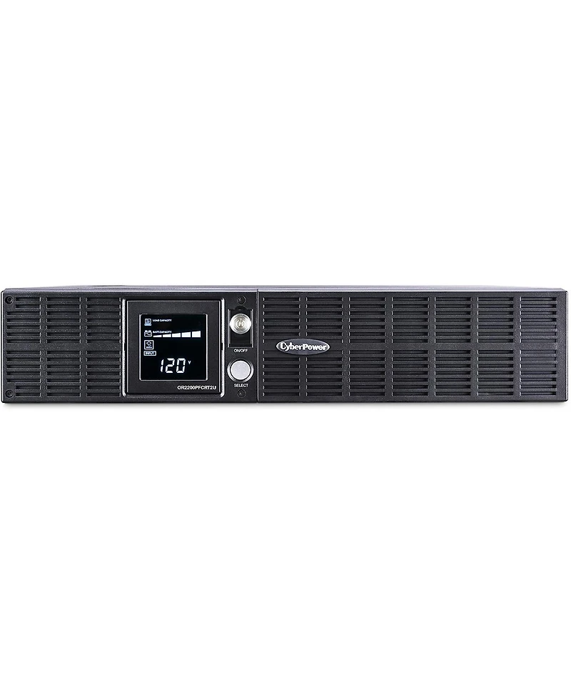 CyberPower OR2200PFCRT2U Smart App Intelligent Lcd 2000VA Ups, 8 Outlets / Usb and Serial Ports, 2U Rack Mount