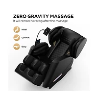 Maison Boucle Zero Gravity Massage Chair Recliner with Heat, Foot Roller & Air Compression, Full Body Massage for Home Relaxation-Maison Boucle