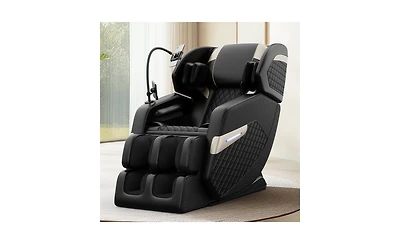 Zero Gravity Massage Chair with Heat, Foot Roller & Air Compression, Full Body Recliner with Bluetooth-Maison Boucle