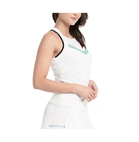 Lucky In Love V.i.p. Womens Tennis Tank with Built-In Bra