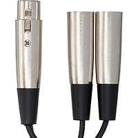 Hosa Technology 6" 3-Pin Xlr Female to 2-xlr Male Y-Cable