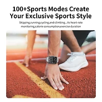 Sugift Smart Watch with 2.1" Hd Touchscreen, Bluetooth Calling, Wellness Tracking, Bonus Leather Strap Included