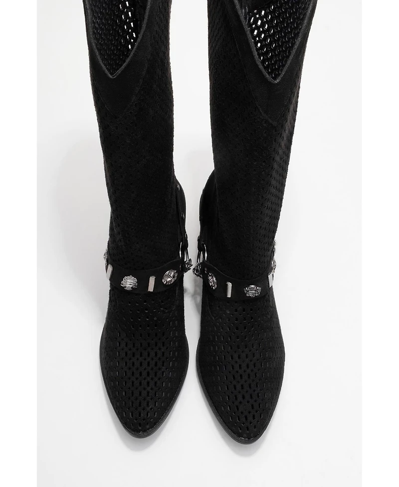 Prologue Shoes Lumen Block Heel Western Boot (Women)
