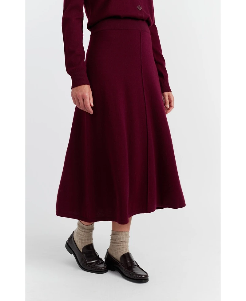 Chinti & Parker Women's Wool Cashmere Midi Skirt